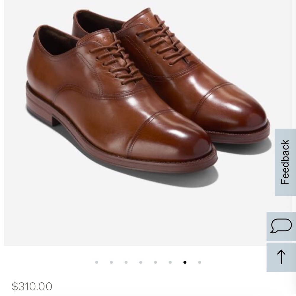 Cole Haan Tan Leather Men's Oxfords